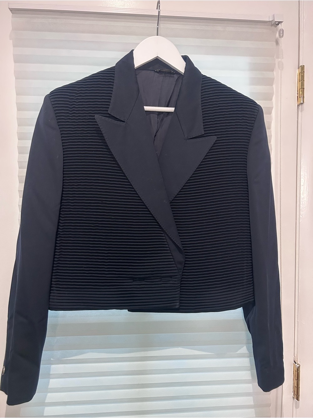 Gianni Versace Vintage Cropped Wool Blazer with skirt set size large